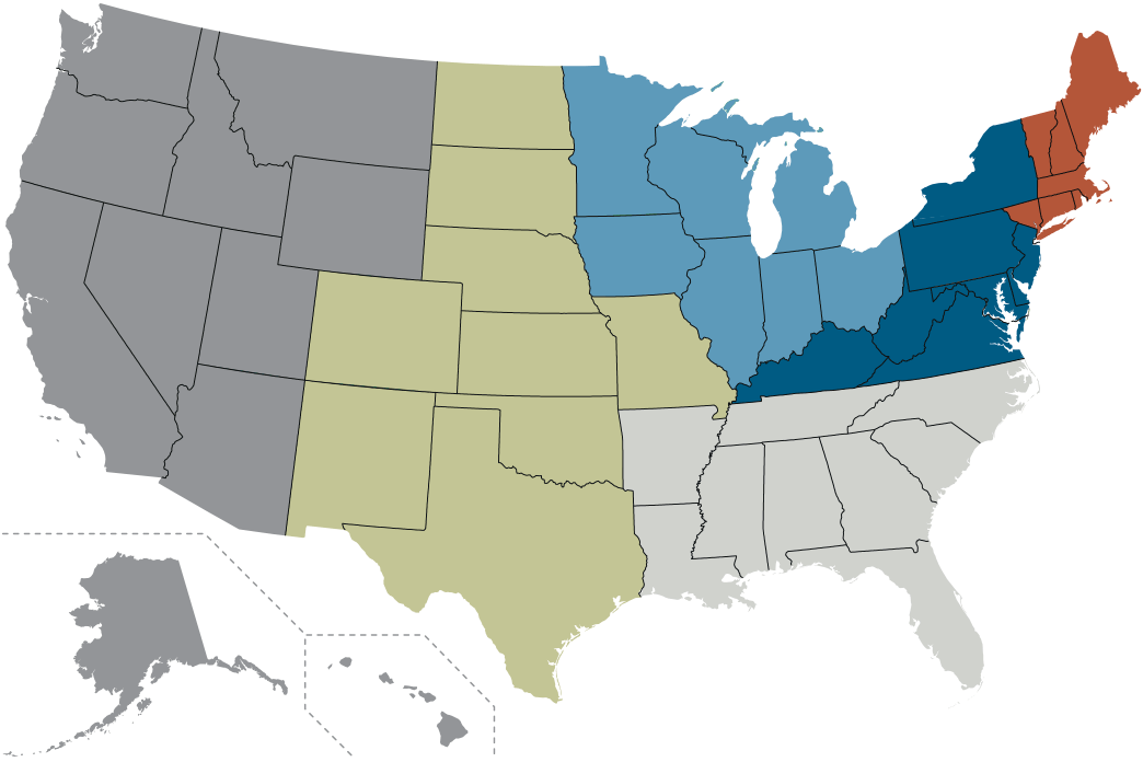 Intermediary Sales Region Map